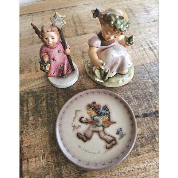 Hummel Figures 835 Lily of the Valley 343 & 973 Lot - Picture 1 of 14